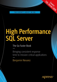 Imagen de portada: High Performance SQL Server 9781484222706