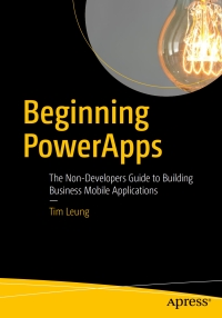 Titelbild: Beginning PowerApps 9781484230022