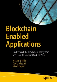 Immagine di copertina: Blockchain Enabled Applications 9781484230800