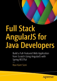 Imagen de portada: Full Stack AngularJS for Java Developers 9781484231975