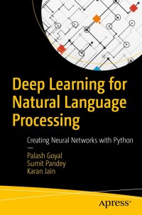 Cover image: Deep Learning for Natural Language Processing 9781484236840