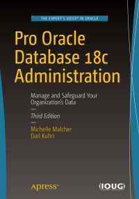 Cover image: Pro Oracle Database 18c Administration 3rd edition 9781484244234