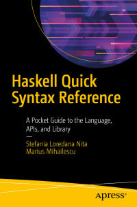 Cover image: Haskell Quick Syntax Reference 9781484245064