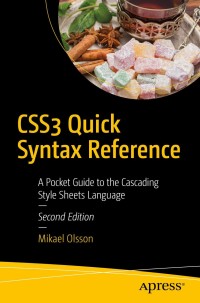 Imagen de portada: CSS3 Quick Syntax Reference 2nd edition 9781484249024