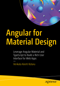 表紙画像: Angular for Material Design 9781484254332