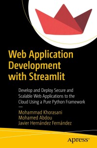 Cover image: Web Application Development with Streamlit 9781484281109