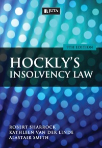 Titelbild: Hockly's Insolvency Law 9th edition 9780702198687