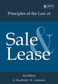 Imagen de portada: Principles of the Law of Sale and Lease 3rd edition 9780702198595