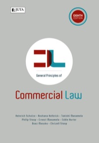 Titelbild: General Principles of Commercial Law 8th edition 9781485106296