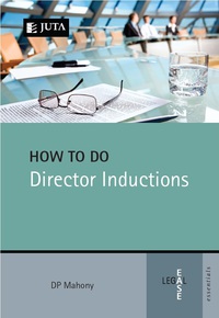 Cover image: How to do Director Inductions 1st edition 9781485100560