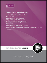 Cover image: Sports Law Compendium 1st edition N/A