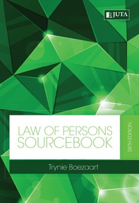 Imagen de portada: Law of Persons Sourcebook 6th edition 9781485106821