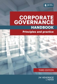 Cover image: Corporate Governance Handbook Principles and Practice 3rd edition 9781485125303