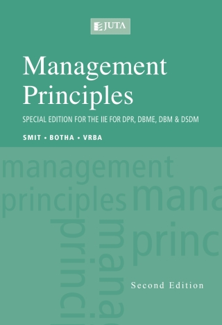 Imagen de portada: Management Principles Special Edition for the IIE for DPR, DBME, DBM & DSDM 2nd edition 9781485125549
