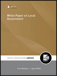 Imagen de portada: White Paper on Local Government 1st edition 9781485151234