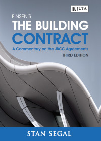 Cover image: Finsen's The Building Contract 3rd edition 9781485119265