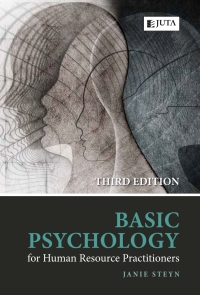 表紙画像: Basic Psychology for Human Resource Practitioners 3rd edition 9781485130413