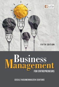 Imagen de portada: Business Management for Entrepreneurs 5th edition 9781485132523