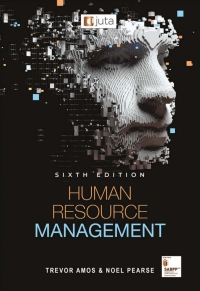 Cover image: Human Resource Management 6th edition 9781485132561