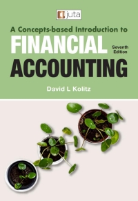 Imagen de portada: A Concepts-Based Introduction to Financial Accounting 7th edition 9781485132776