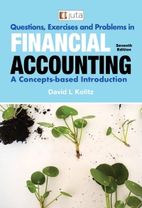 Cover image: Questions, Exercises and Problems in Financial Accounting: A Concepts-Based Introduction 7th edition 9781485132950