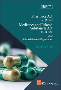 Imagen de portada: Pharmacy Act 53 of 1974, Medicines and Related Substances Act 101 of 1965 and Selected Rules & Regulations 3rd edition 9781485135906