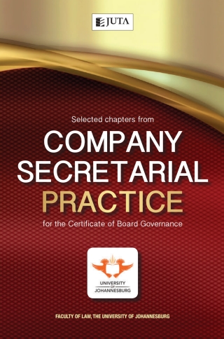Cover image: Selected chapters from Company Secretarial Practice for the Certificate of Board Governance 1st edition 9781485118459