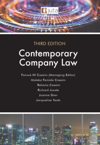 Cover image: Contemporary Company Law 3rd edition 9781485138624