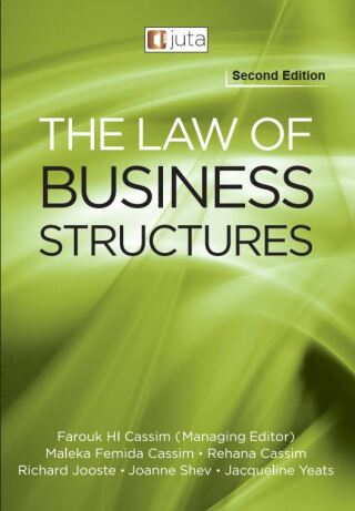 Cover image: Law of Business Structures 2nd edition 9781485138600