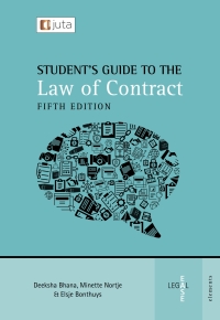 表紙画像: Student’s Guide to the Law of Contract 5th edition 9781485138563