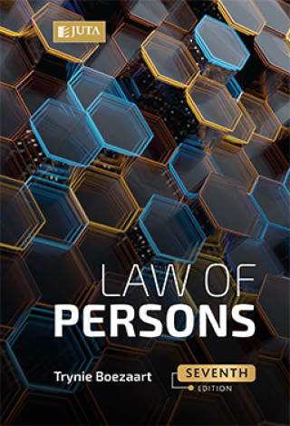 Cover image: Law of Persons 7th edition 9781485137368