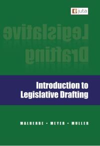 Cover image: Introduction to Legislative Drafting 1st edition 9781485150879