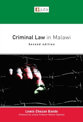 Cover image: Criminal Law in Malawi 2nd edition 9781485152347
