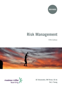 Cover image: Risk Management 5th edition 9781485709206