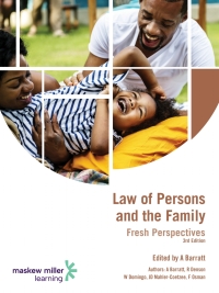 Cover image: Law of Persons and the Family: Fresh Perspectives 3/E ePDF 3rd edition