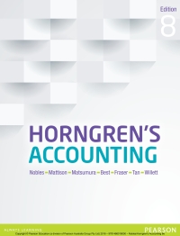 Cover image: Horngren's Accounting 8th edition 9781486018000
