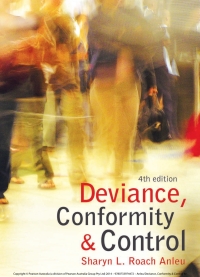 Titelbild: Deviance, Conformity and Control (Custom Edition) 4th edition 9780733974472