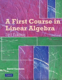 Cover image: A First Course In Linear Algebra (Custom Edition) 3rd edition 9781442548251