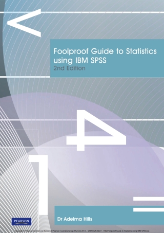 صورة الغلاف: Foolproof Guide to Statistics Using IBM SPSS (Pearson Original Edition) 2nd edition 9781442549821