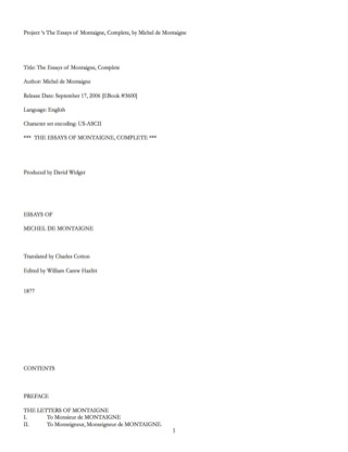 Imagen de portada: The Essays of Montaigne, Complete - The Original Classic Edition 9781486144259
