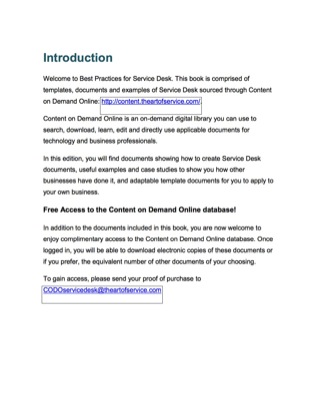 Cover image: Service Desk Best Practices - Templates, Documents and Examples of the Service Desk in the Public Domain PLUS access to content.theartofservice.com for downloading 9781742443201