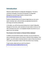 Cover image: Configuration Management Best Practices - Templates, Documents and Examples of Configuration Management in the Public Domain PLUS access to content.theartofservice.com for downloading 9781742443300