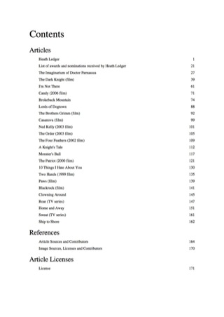 Cover image: The Heath Ledger Handbook - Everything you need to know about Heath Ledger 9781742446714