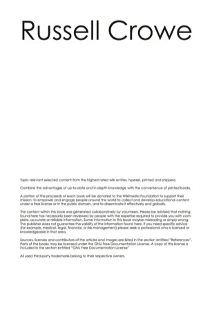 Cover image: The Russell Crowe Handbook - Everything you need to know about Russell Crowe 9781742446905