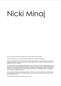 Omslagafbeelding: The Nicki Minaj Handbook - Everything you need to know about Nicki Minaj 9781742448244