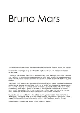 Cover image: The Bruno Mars Handbook - Everything you need to know about Bruno Mars 9781742448435