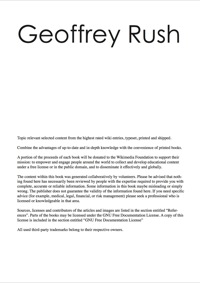 صورة الغلاف: The Geoffrey Rush Handbook - Everything you need to know about Geoffrey Rush 9781742448534