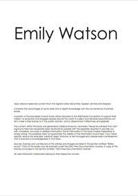 Cover image: The Emily Watson Handbook - Everything you need to know about Emily Watson 9781742449944