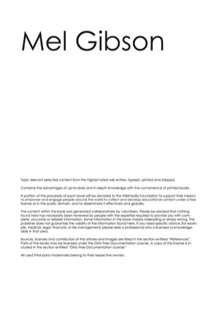 Cover image: The Mel Gibson Handbook - Everything you need to know about Mel Gibson 9781742449968