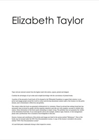 Cover image: The Elizabeth Taylor Handbook - Everything you need to know about Elizabeth Taylor 9781743040386